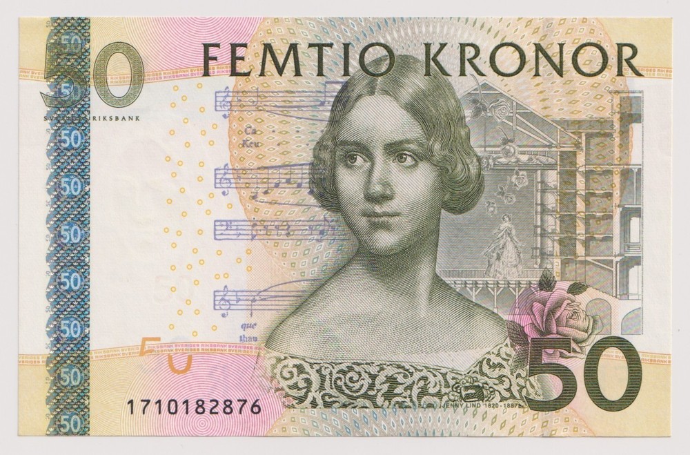 Sweden 50 Kronor, Year 2008 Banknotes NEW