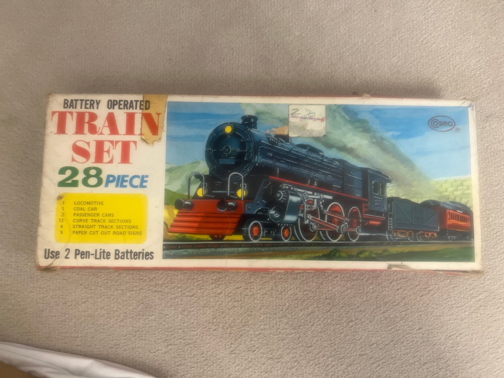 Vintage train set for kids