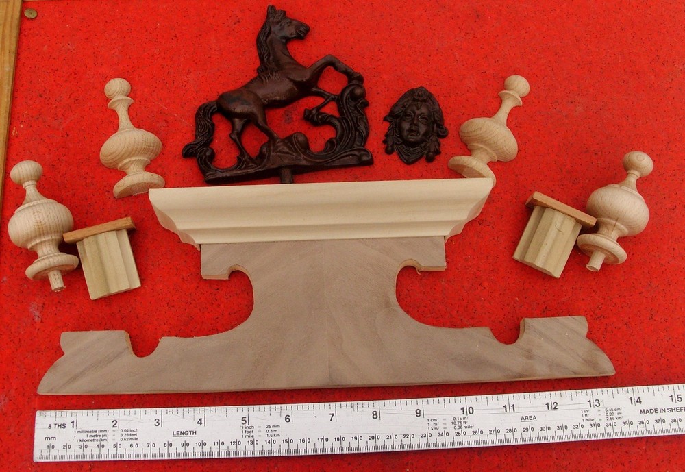 **5c (medium) Replacement Vienna wall clock top crown topper for usa