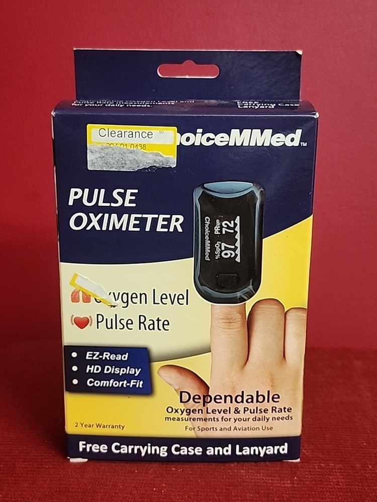 ChoiceMMed Pulse Oximeter EZ Read Dependable New