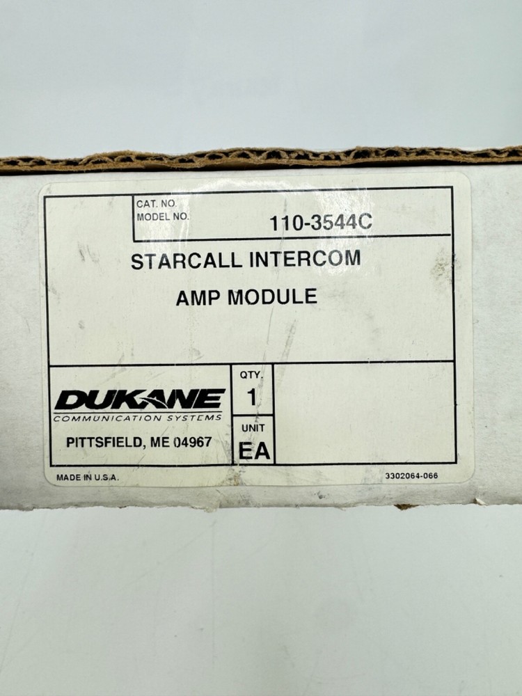 Dukane 110-3544C Intercom Amplifier Module for a StarCall Intercom System
