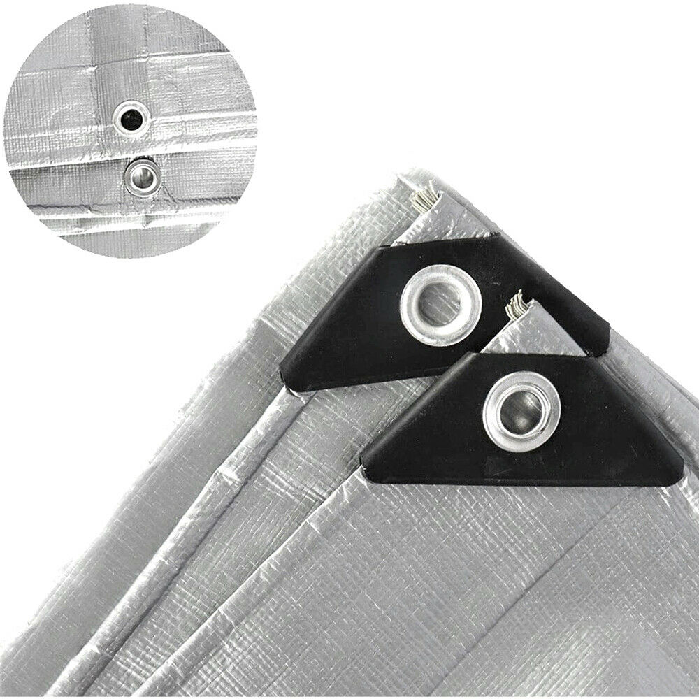 Tarp Cover Tarpaulin Heavy Duty Waterproof Canopy Tent Boat Awning RV Pool Cover
