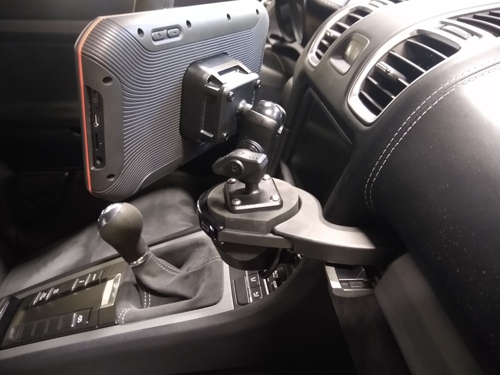 Garmin Catalyst mount for Porsche cupholder