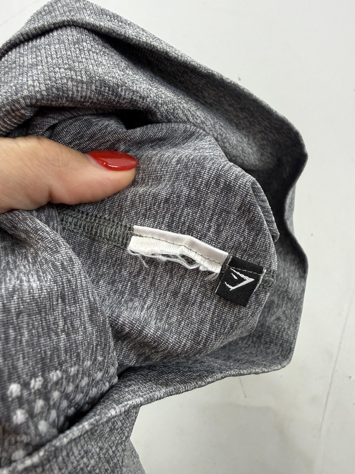 Gymshark Shorts Womens Large Gray High Waist Biker 4in Inseam Compression Gym