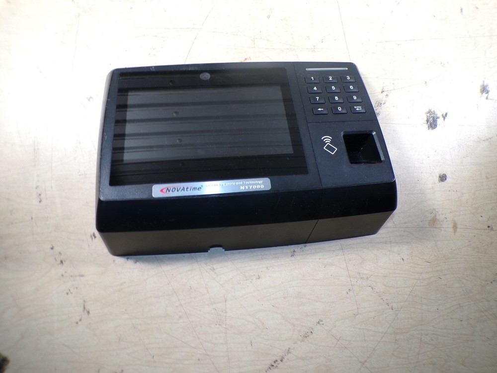 NOVATIME NT7000 TIME CLOCK FINGERPRINT ID **UNTESTED