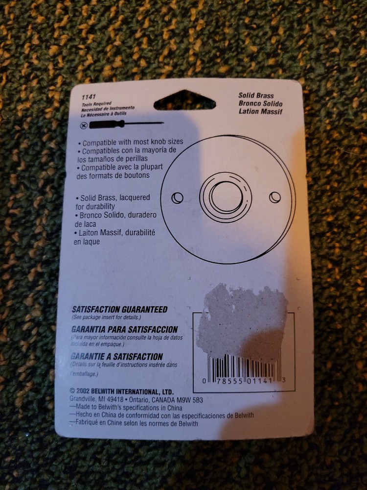 FIRST WATCH Security Belwith 1141 2-1/2-inch Solid Brass Replacement 2 Roses