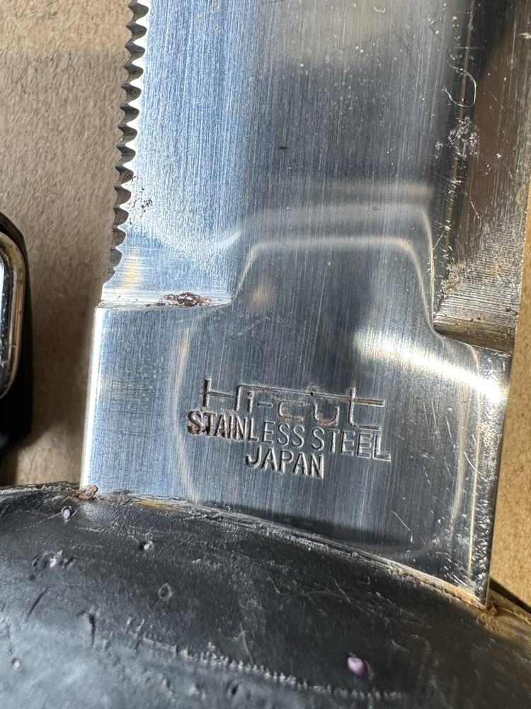 SunFish Hi-Cut Scuba Diving Knife with Sheath - Sharp Hooked Dagger Blade