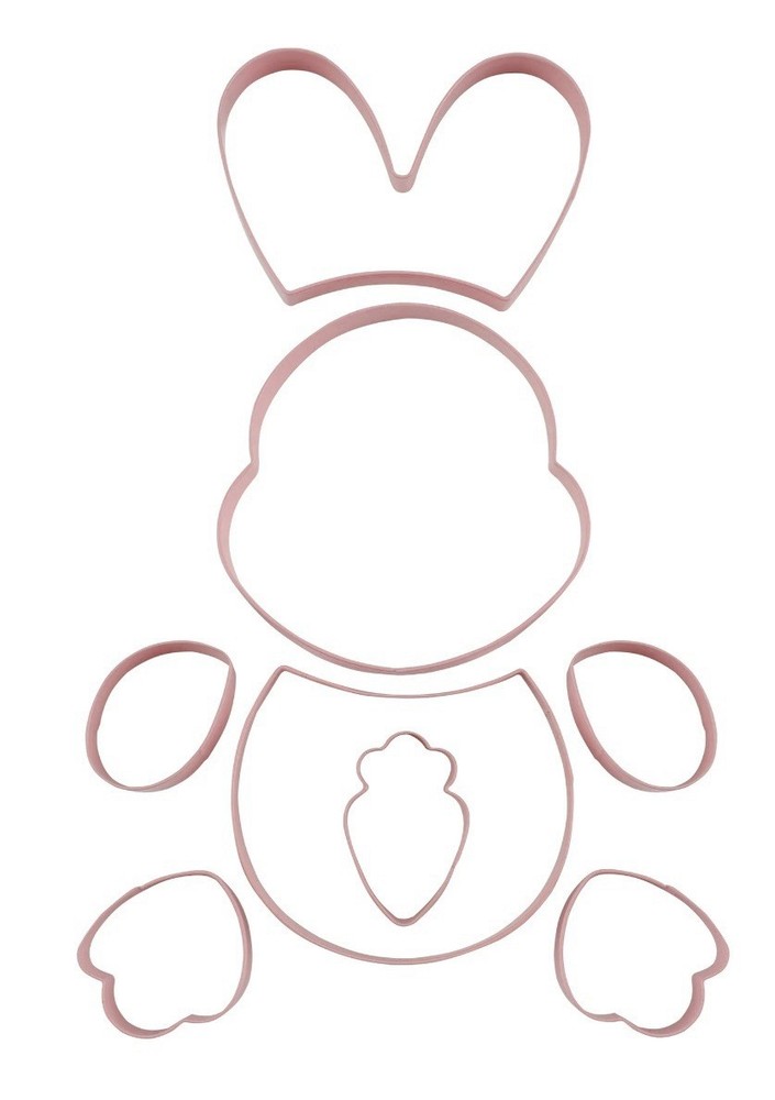 8 PIECE COOKIE CUTTER SET - BUNNY SPRING EASTER