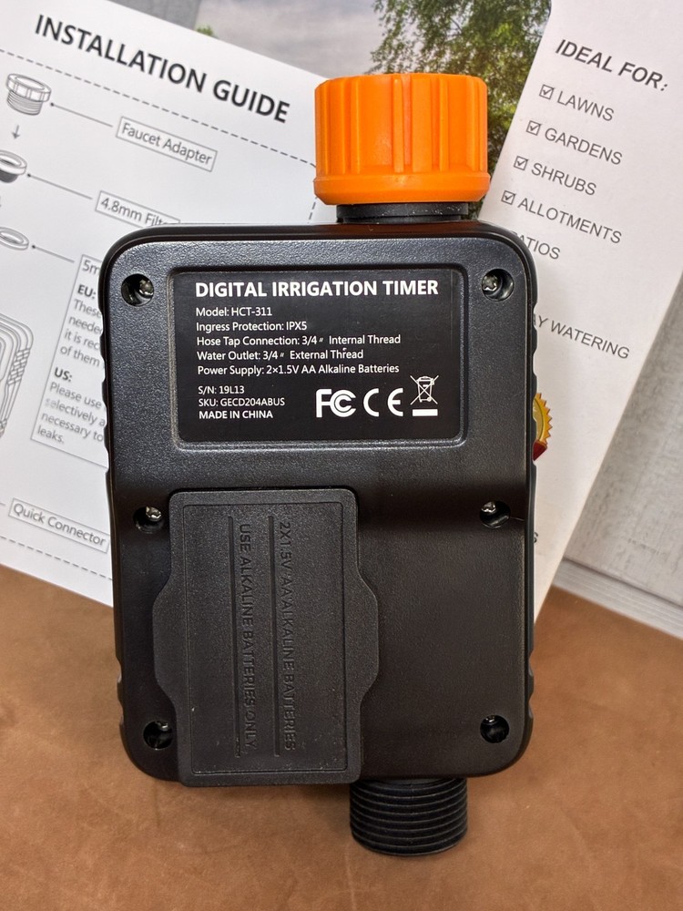 Digital Irrigation Timer Model HCT-311 ~ Easy to Install ~ Fully Adjustable NIB
