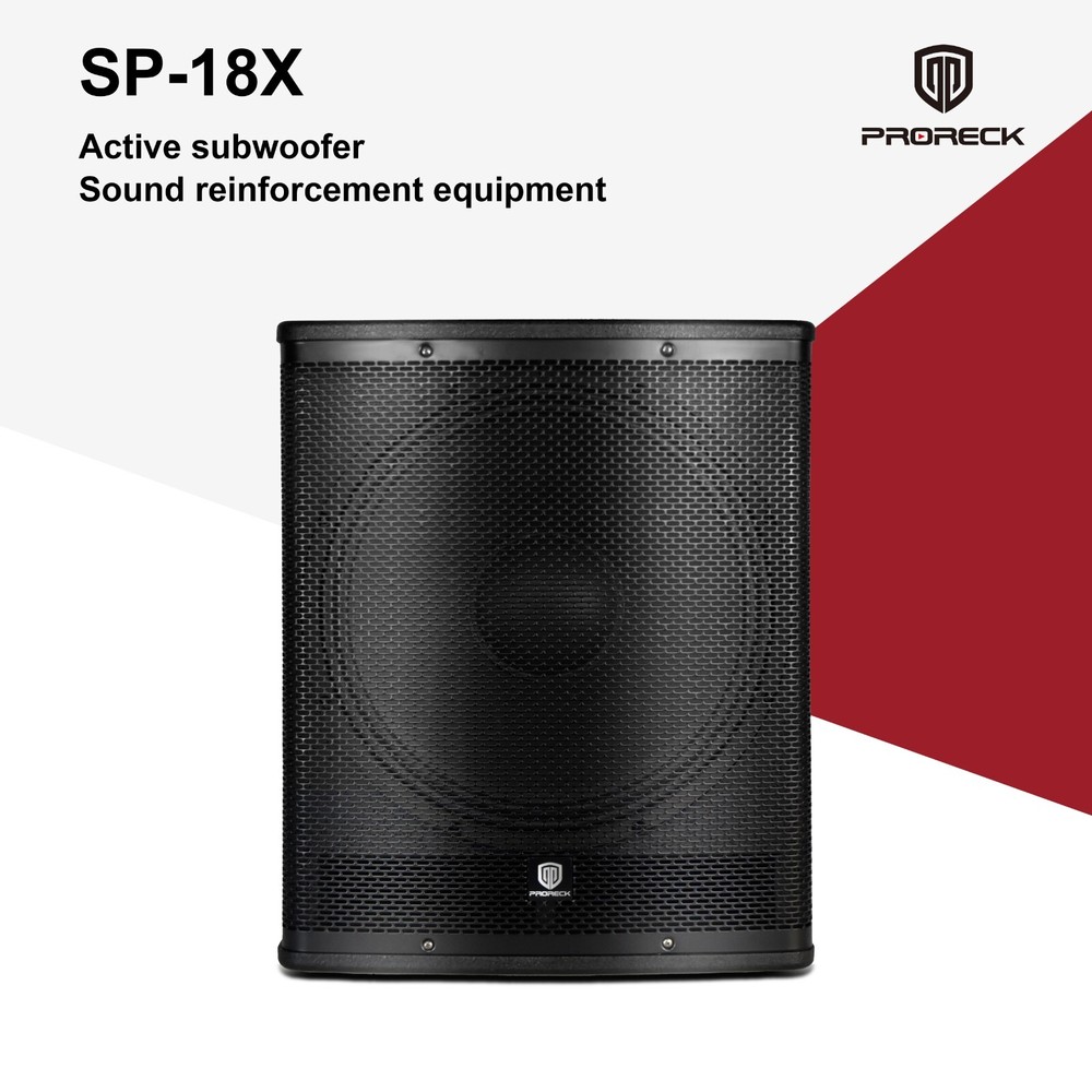 Proreck SP-18X 3000W Active Powered DJ Subwoofer For Stage