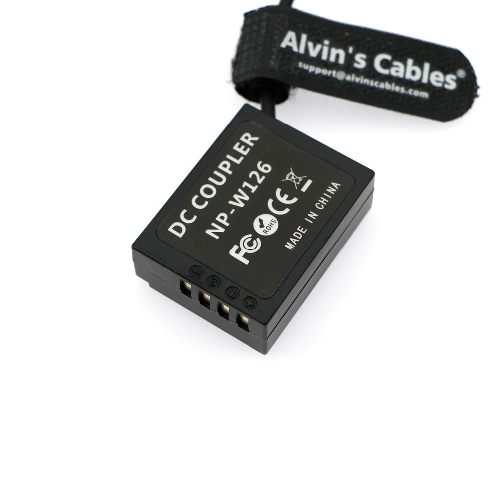 PD Type C to Decoding NP W126 Dummy Battery Coiled Power Cable for Fujifilm Fuji