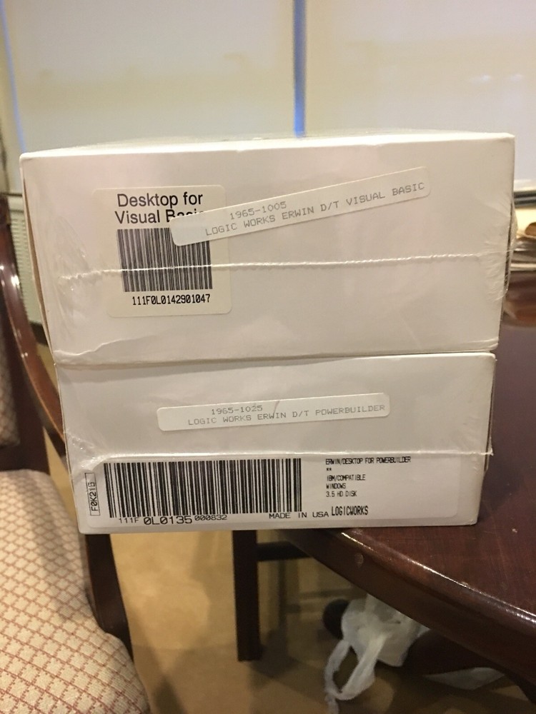 $10,000 ERwin/Desktop For Visual Basic And ER/Desktop For PowerBuilder.Brand New