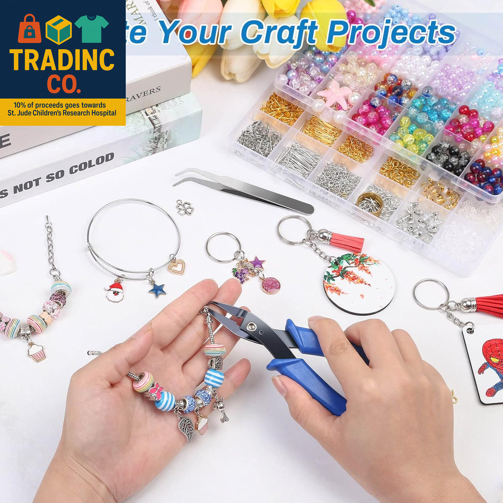 Split Ring Opener Tool - Keychain Pliers for Jewelry Making