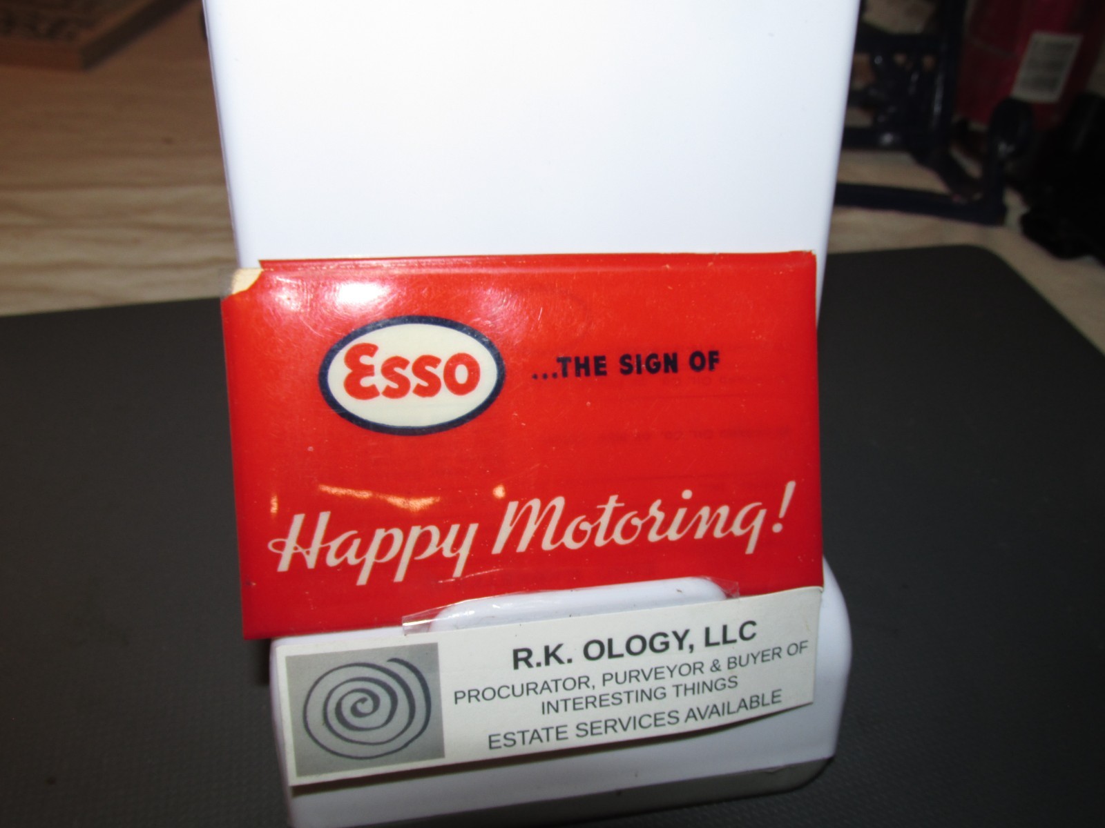 ESSO NATIONAL CREDIT CARD ID & SLEEVE STANDARD OIL OF PENNSYLVANIA EXP 1948