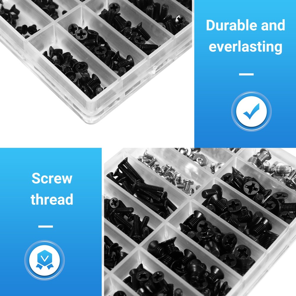 355Pcs PC Screws Assorted Set M2 M3 M2.5 Computer Screws HDD M.2 SSD Screws3053