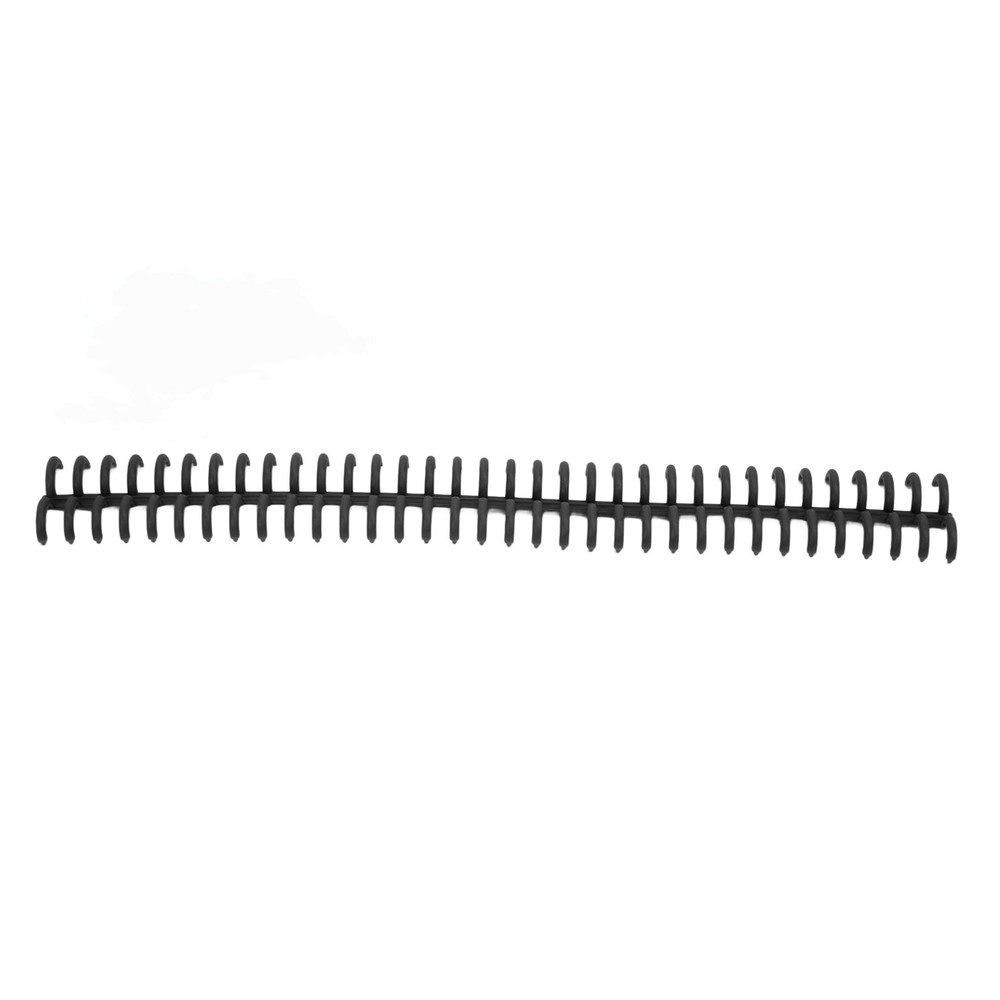 10PCS 34 Hole Binding Spine Split Loose Leaf Rings Binding Loop 12mm(Black )