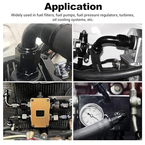 Push Lock Fitting One Piece Full Flow Hose End 6AN 60 Degree