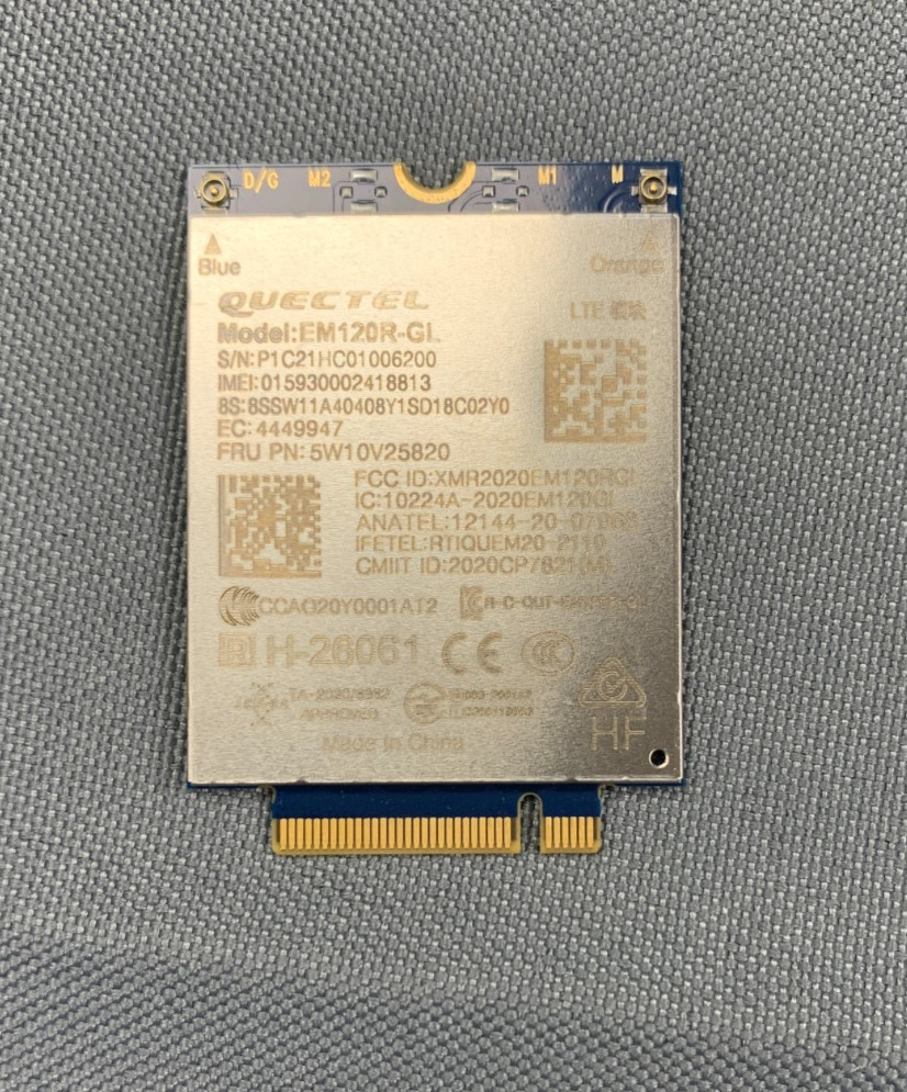 Quectel EM120R-GL 4G WWAN Module m.2 Card for Lenovo ThinkPad #33120