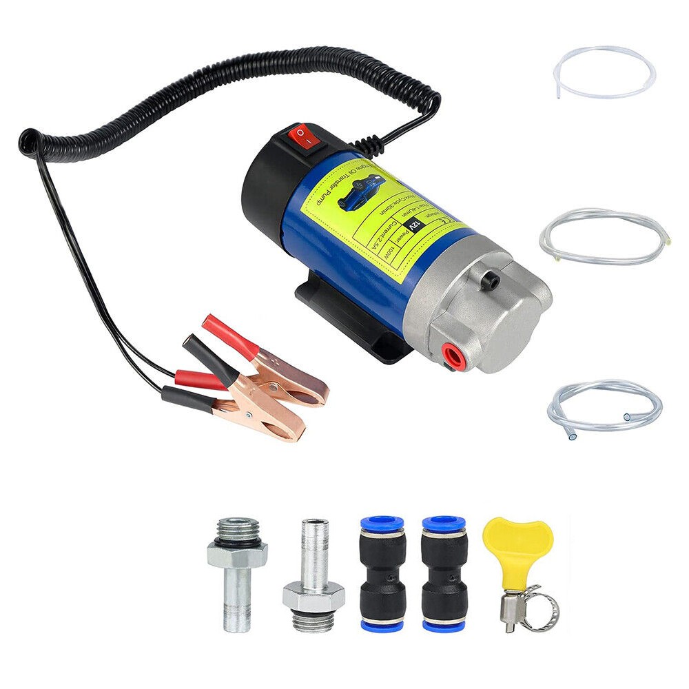 A Full Set 12 Volt Electric Engine Oil Transfer Extractor Fluid Suction Pump
