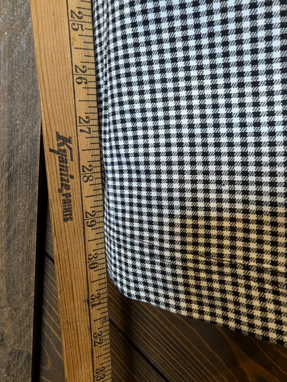 Chef Works Drawstring Pants Small Pockets Black White Check NEW with TAG