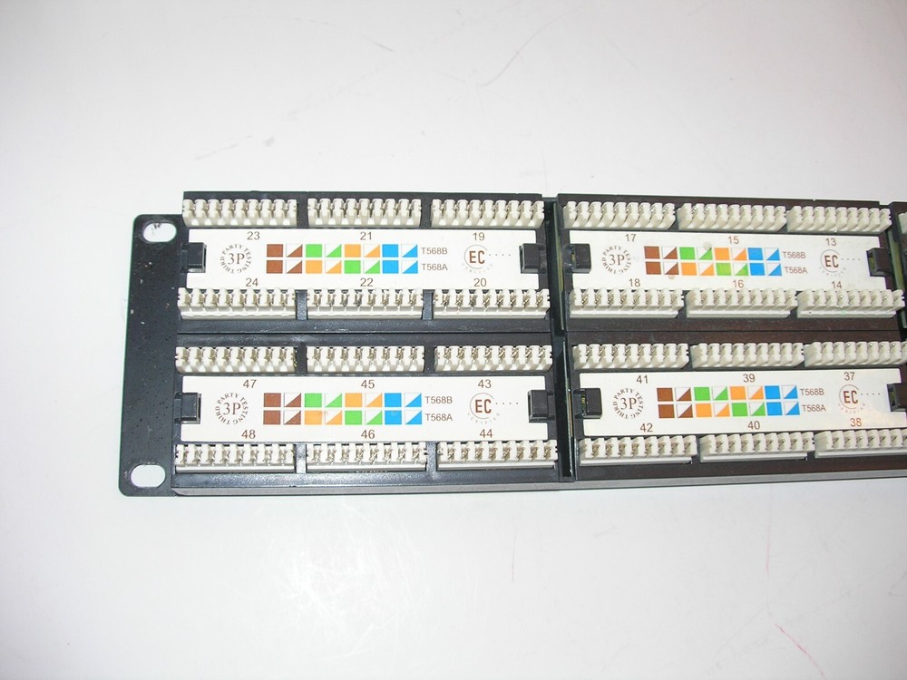 CAT6 Rackmount or Wallmount 48-port Cat6 Patch Panel- unbranded
