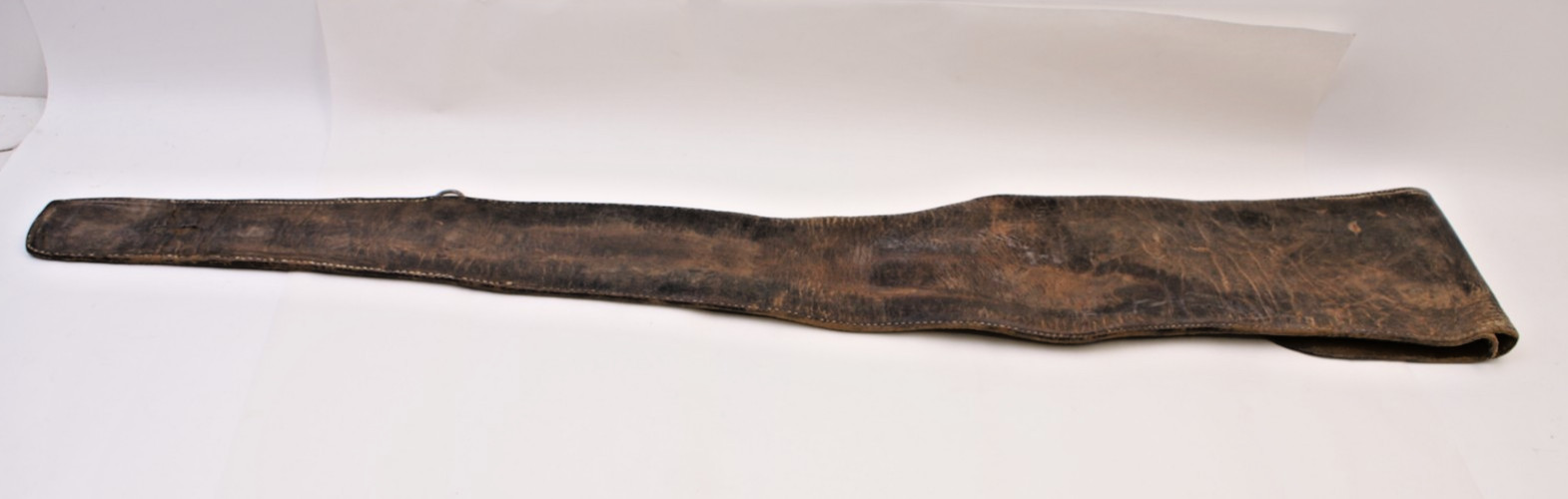 ANTIQUE LEATHER RIFLE or SHOTGUN CASE - ORIGINAL