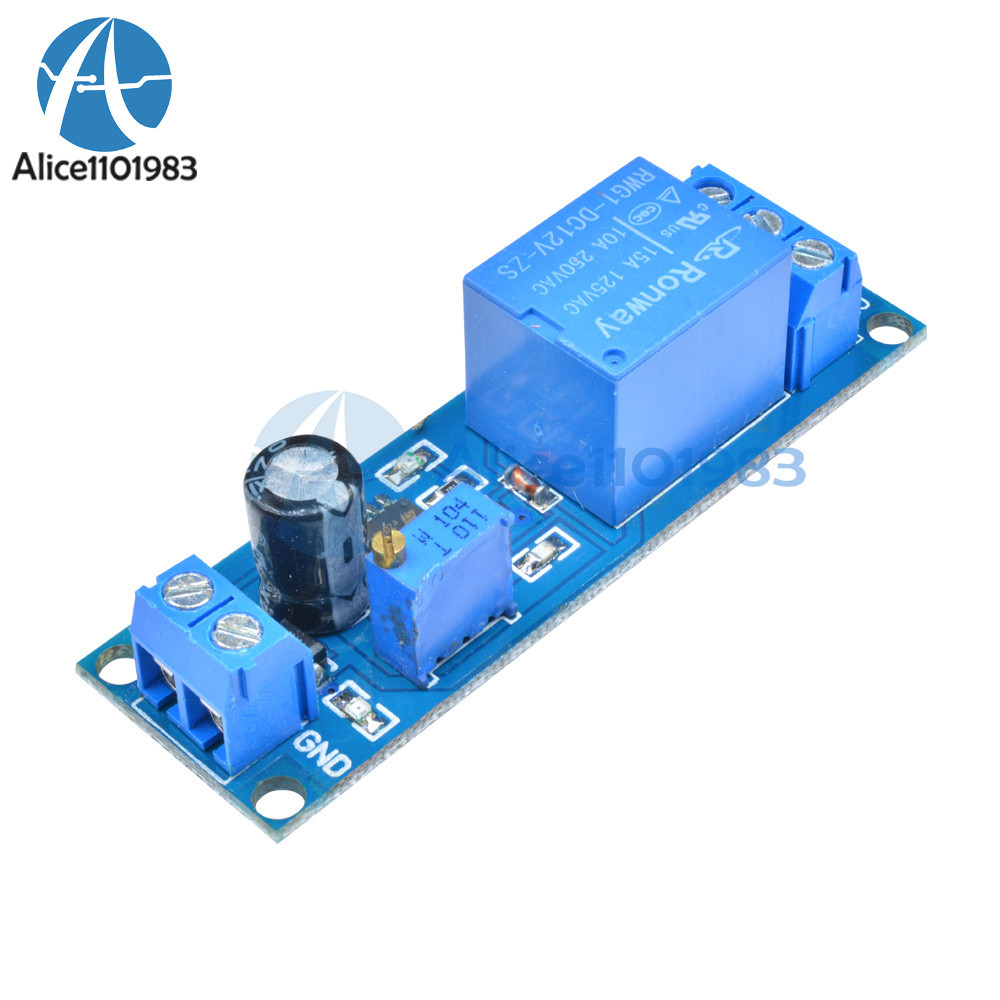 DC 12V/5V~12V Adjustable NE555 0~10/0~60/0~150S Delay Timer Switch Module