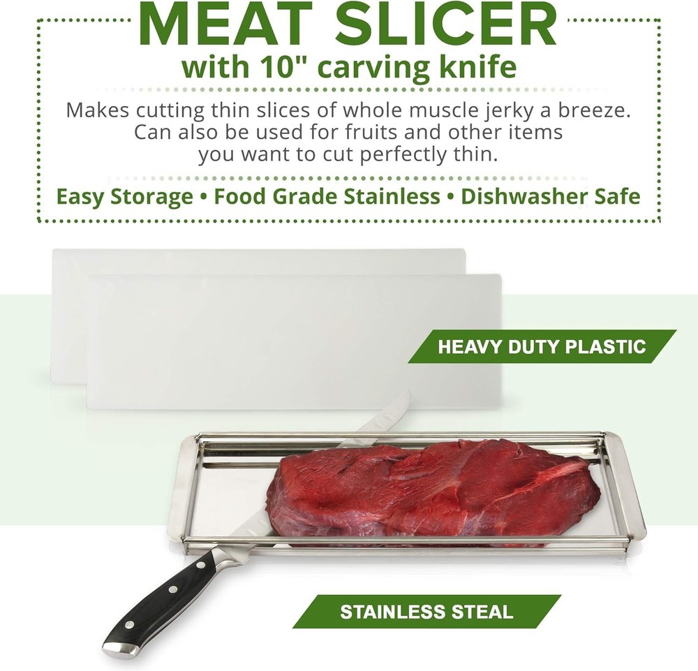 Ultimate Beef Jerky Slicer with Adjustable Board - Effortless Slicing Experience