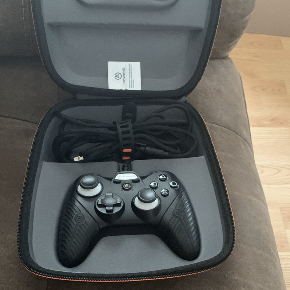 PowerA Wired Video Game Controller Bundle with Carrying Case and Cable Included