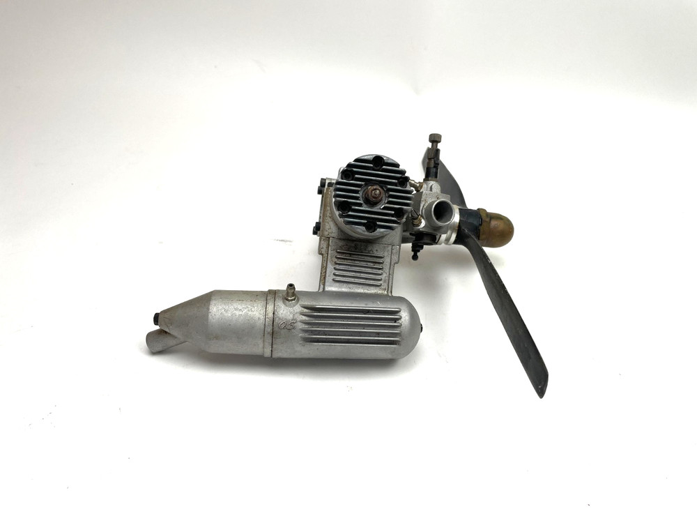OS Engines Max 40 SF Nitro RC Airplane Engine with Muffler Untested