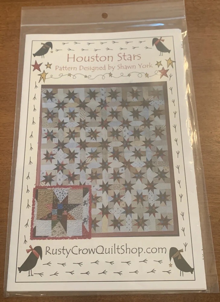 HOUSTON STARS Pieced Quilt Pattern