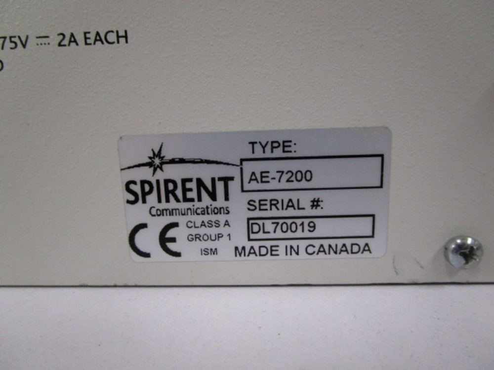 Spirent AE-7200 Optical Network Physical Fiber Optic Simulator