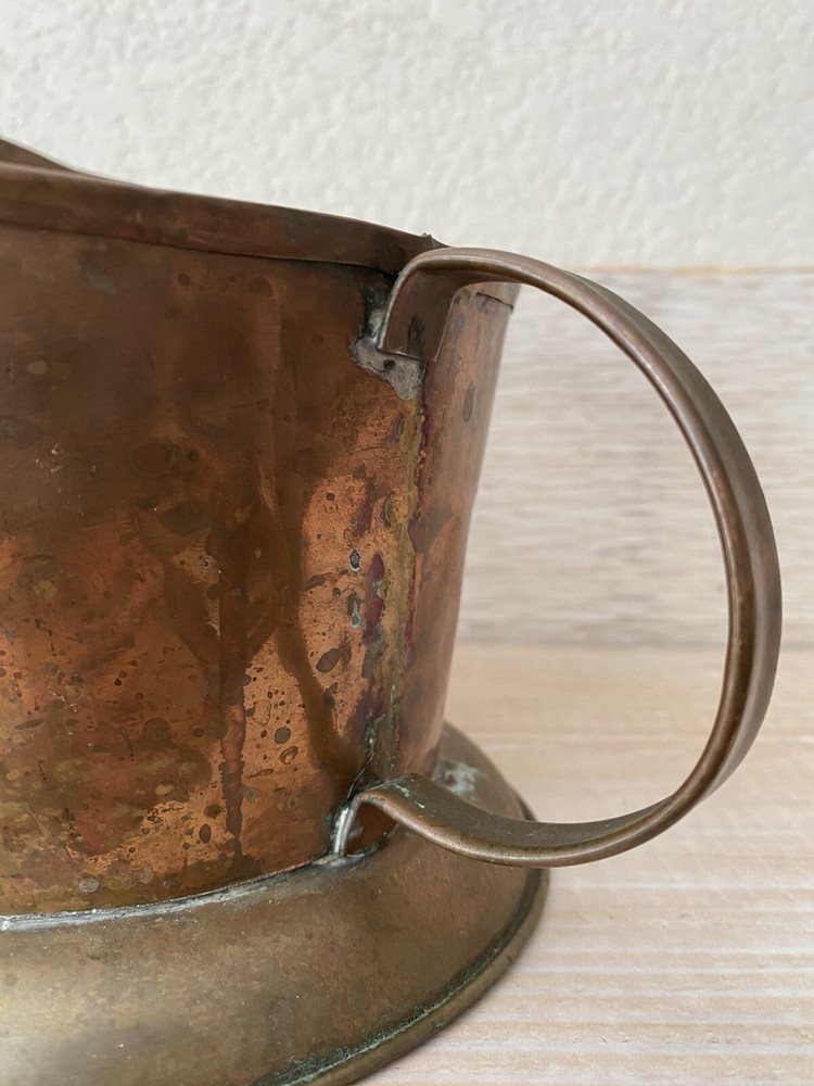 Vintage Rustic Copper Bucket #B12