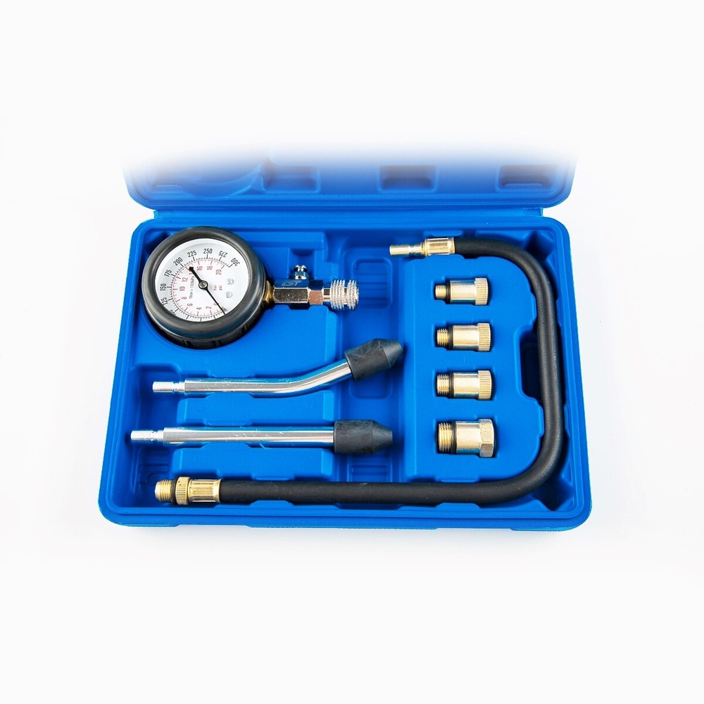 Compression Tester Compression Tester for Gasoline Engine Tool 0-20 Bar 9pcs