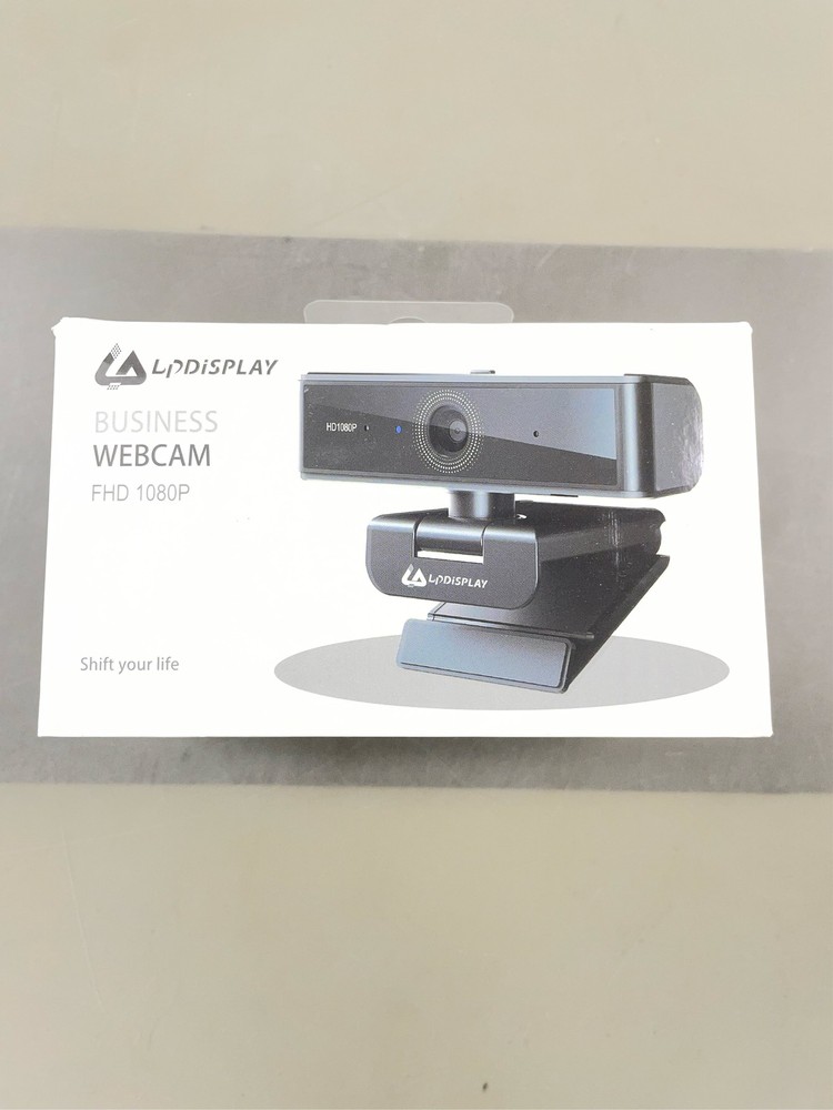 LPDISPLAY 1080P Webcam with Microphone,60 FPS USB Webcam 2 Mics Streaming with P