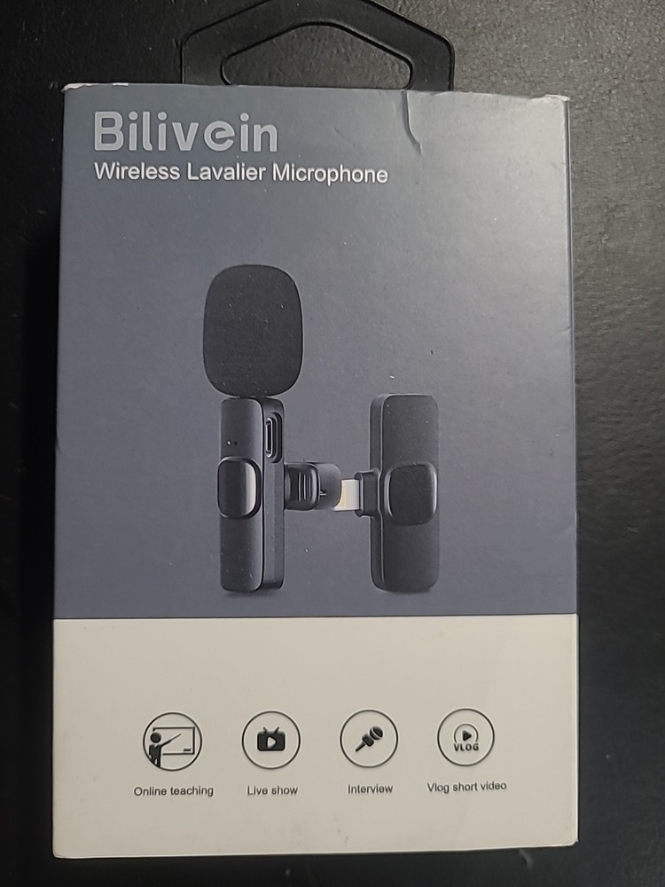 Bilivein Wireless Lavalier Microphone MK-L Black Lightning