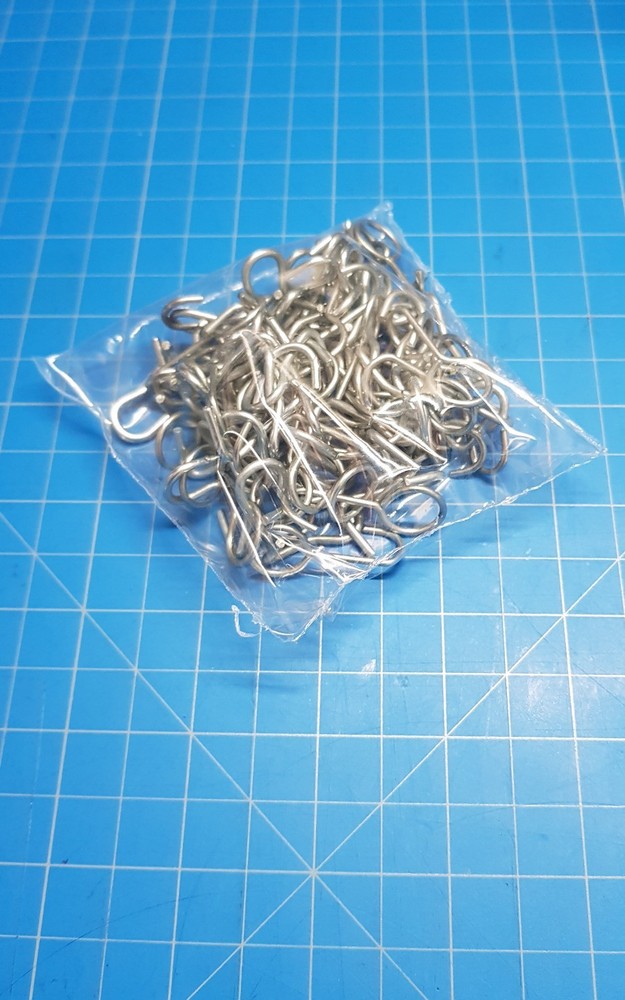 100 One Inch Bulk Metal Hooks Suction Cups 1" Hook