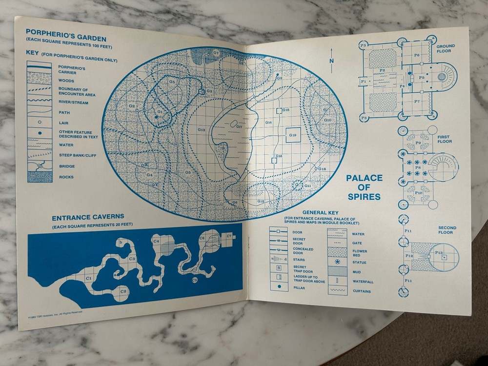 Beyond the Crystal Cave UK1 UK-1 AD&D D&D MODULE