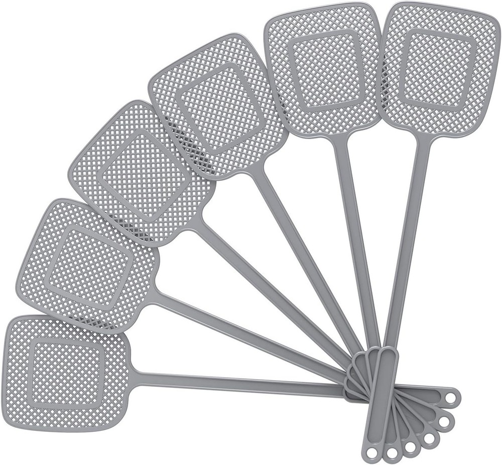 Heavy Duty Long Handle Fly Swatter 6 Pack - Efficient Pest Control Solution