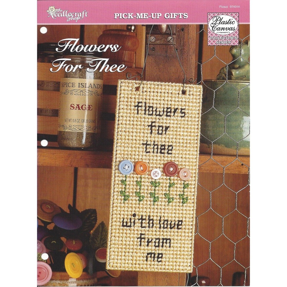 Flowers For Thee Plastic Canvas Pattern The Needlecraft Shop