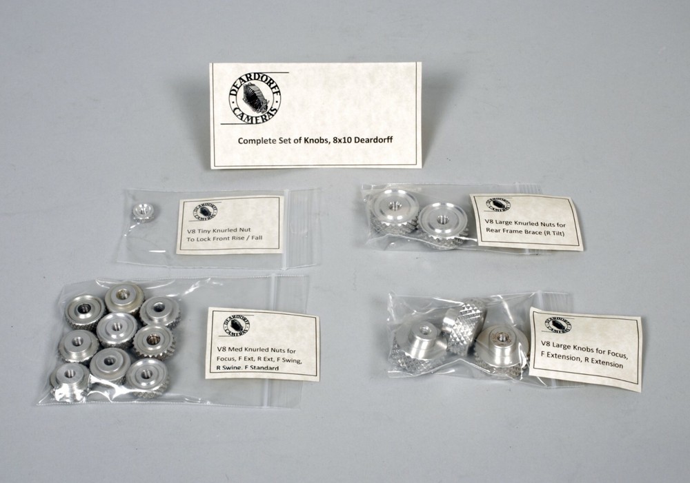 Deardorff V8 Complete Set of Knobs