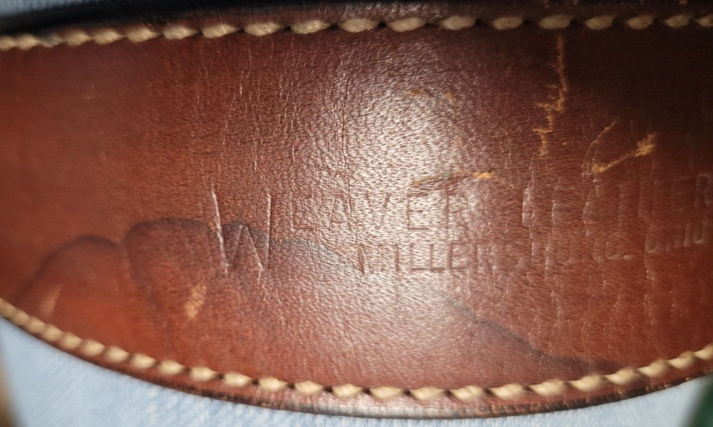 Weaver Show Halter without Chain Lead Size Large, Brown