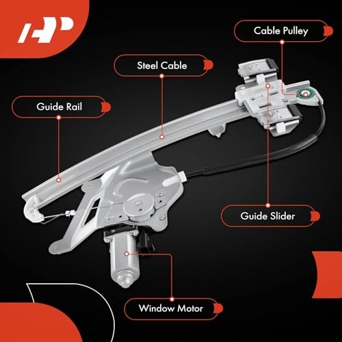 Power Window Regulator with Motor Replacement for Front Passenger Side (RH)