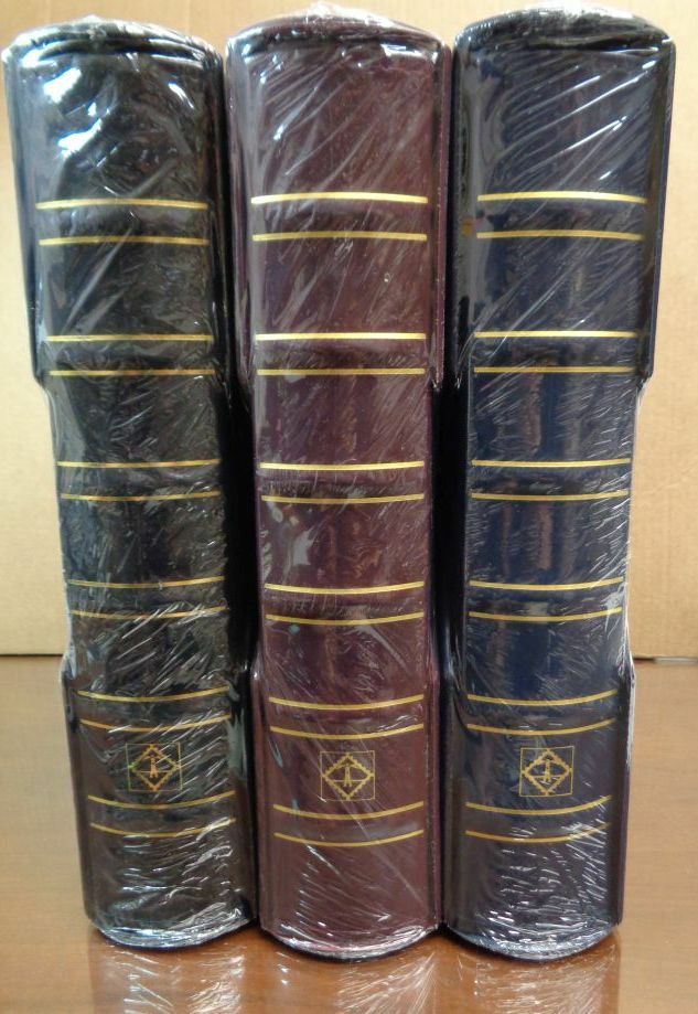 Lighthouse GRANDE Large 3-ring binder & case for Stamp album Collections NEW