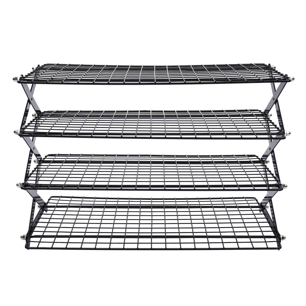 4 Tier Collapsible Cooling Rack Baking Cookie Rack Stackable Cooling Bakeware