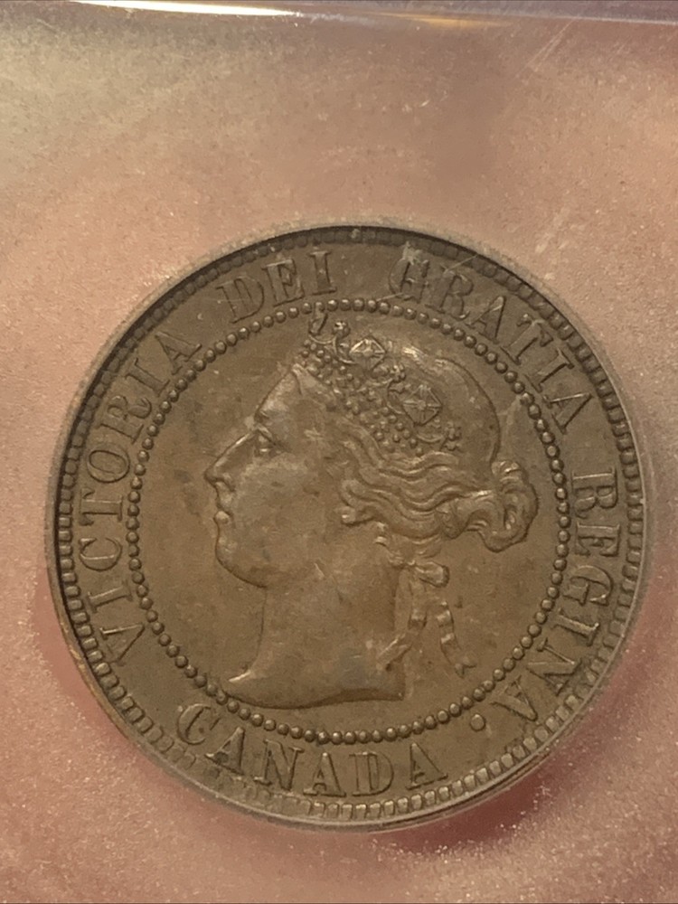 1893 CANADA LARGE CENT ~ ICG AU55 ~