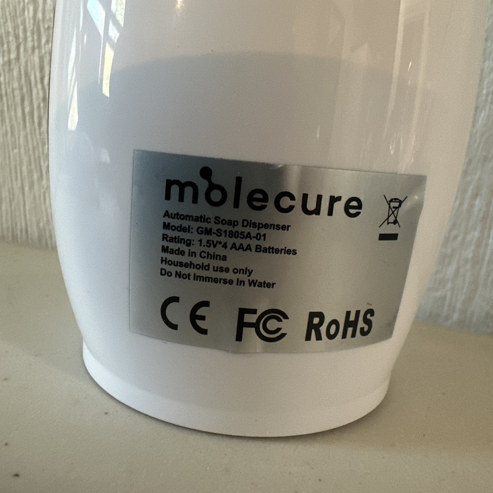 Molecure Automatic Soap And Disinfectant Dispenser Missing Plug Cover •