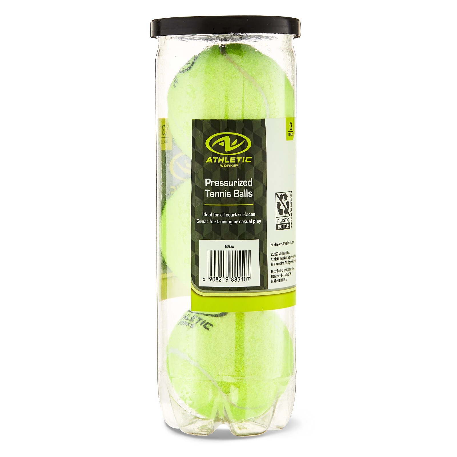 Athletic Works Pressurized Tennis Balls, 3-Pack, All Court Use New & sealed