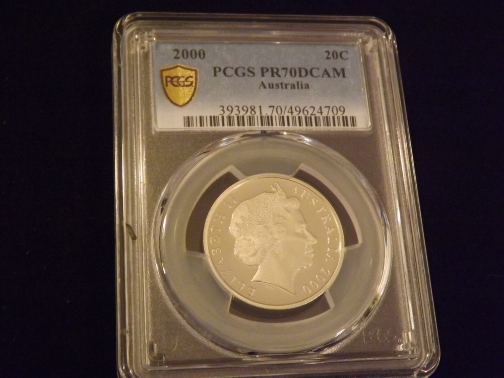 2001   20 C     Australia         PCGS  PR 70