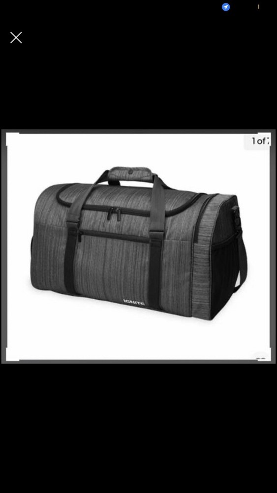 Ignite Duffel Bag Gray Gym Bag EUC